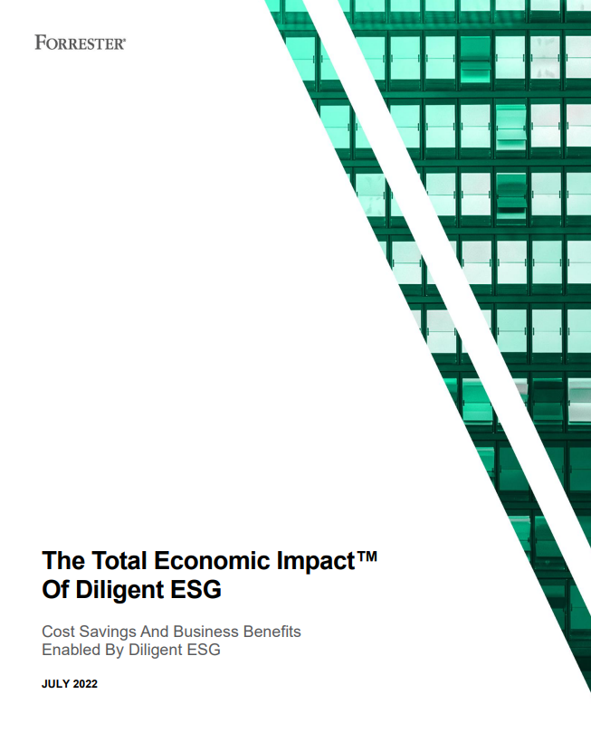 Forrester Research Report: The Total Economic Impact Of Diligent ESG.