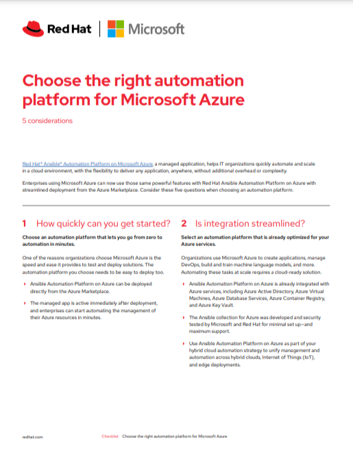 Choose the right automation platform for Microsoft Azure