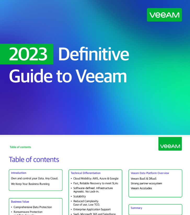 2023 Definitive Guide to Veeam