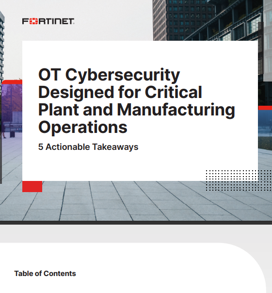 OT Cybersecurity Designed for Critical Plant and Manufacturing Operations