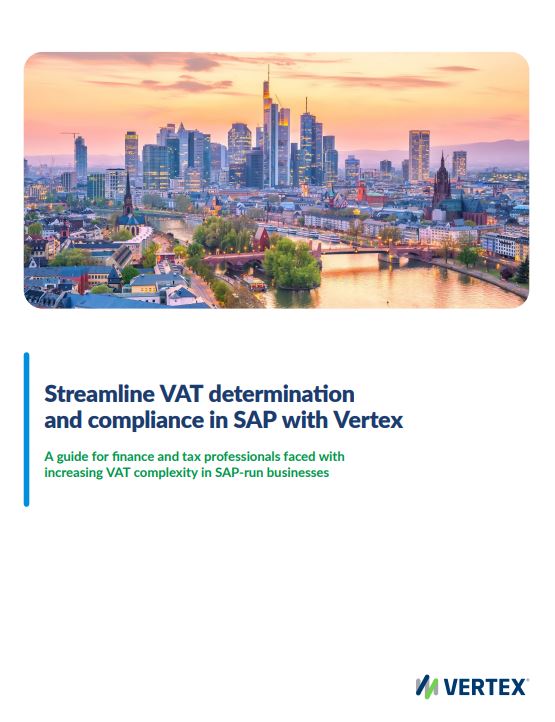 Streamline VAT determination and compliance in SAP with Vertex